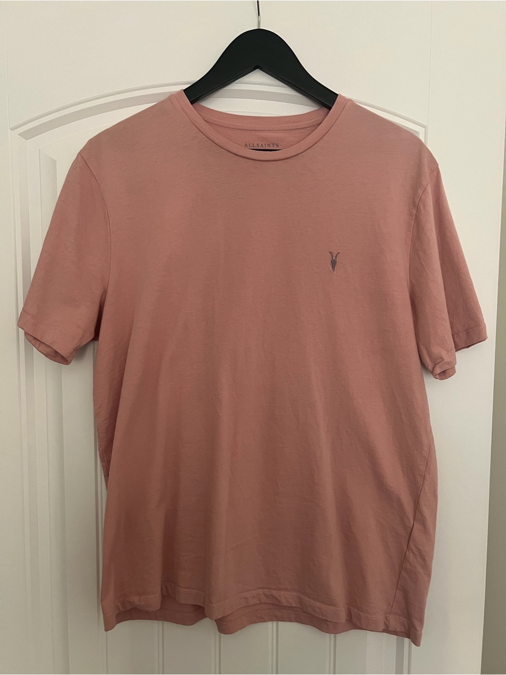 All Saints Men's Crew Neck Tee in Dusty Pink